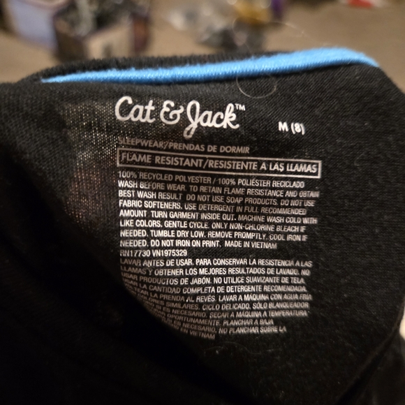 Cat & Jack Other - Cat & Jack Black Sleepwear with Blue Trim
